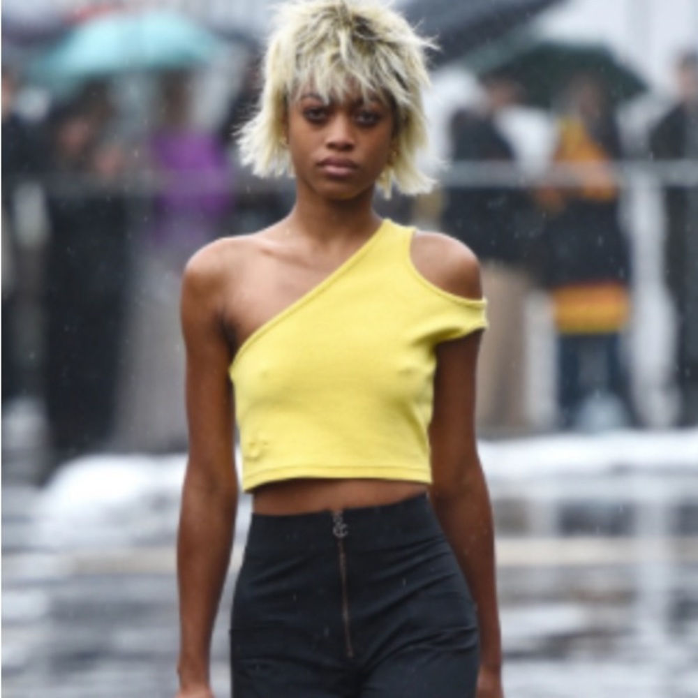 Telfar Rib Half Tank, Red, XS/S - Picture 6 of 8